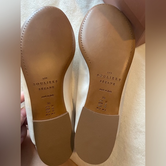 Sezane Low Lou Ballerina Satin Shoes - 5 / 35 - NIB - Picture 4 of 13